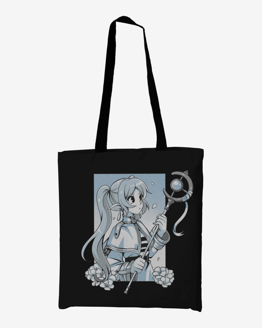 Totebag Negro de Frieren Kawai
