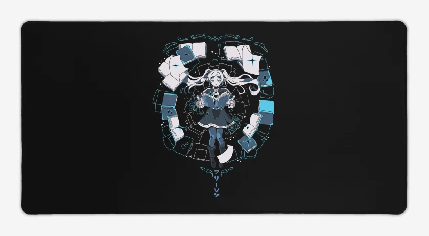 Mouse pad Gamer Negro de Frieren II