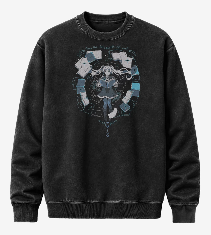 Poleron Polo Acid Wash Negro de Frieren II