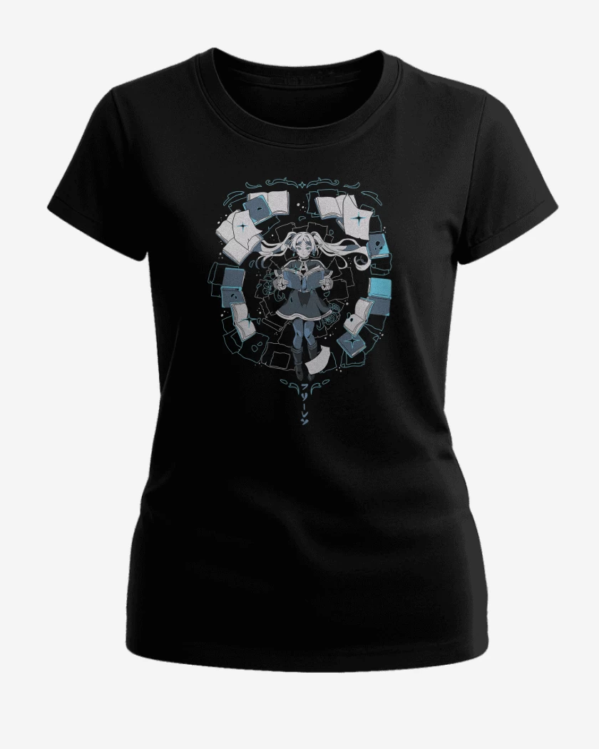 Polera de Mujer Negro de Frieren II