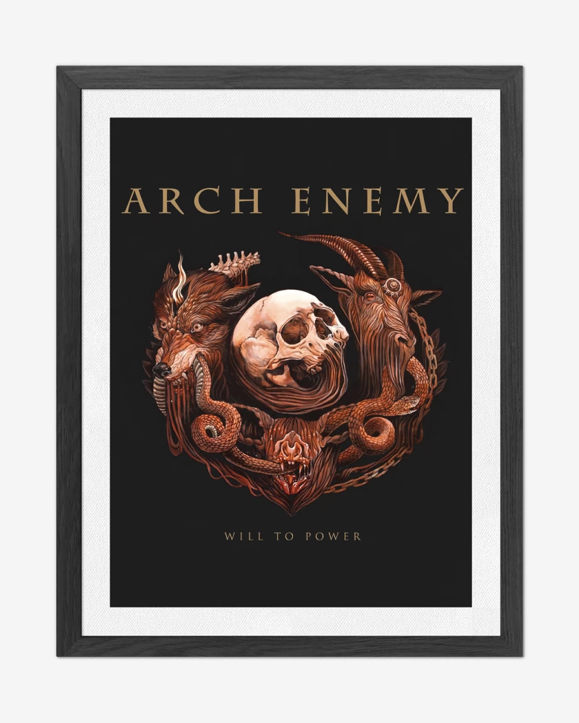 Cuadro decorativo Negro de Arch Enemy Will to Power