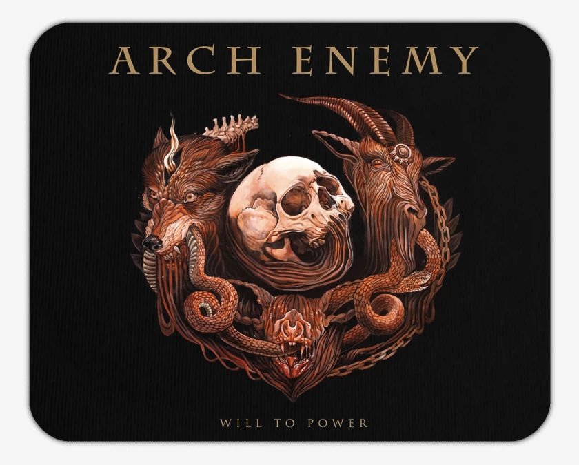 Mousepad Negro de Arch Enemy Will to Power