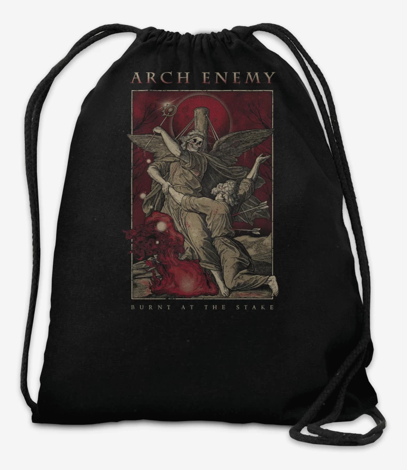 Mochila Negro de Arch Enemy Burnt At The Stage