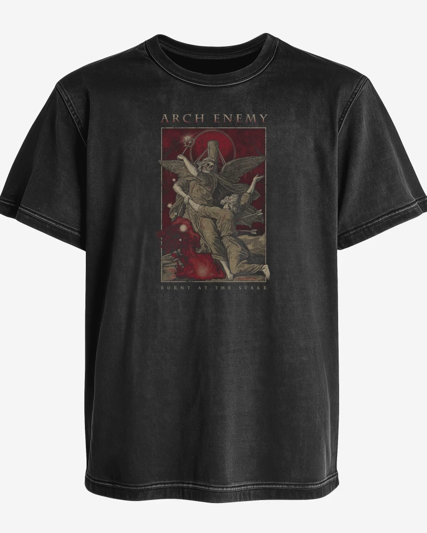 Polera desgastada Arch Enemy Burnt At The Stage