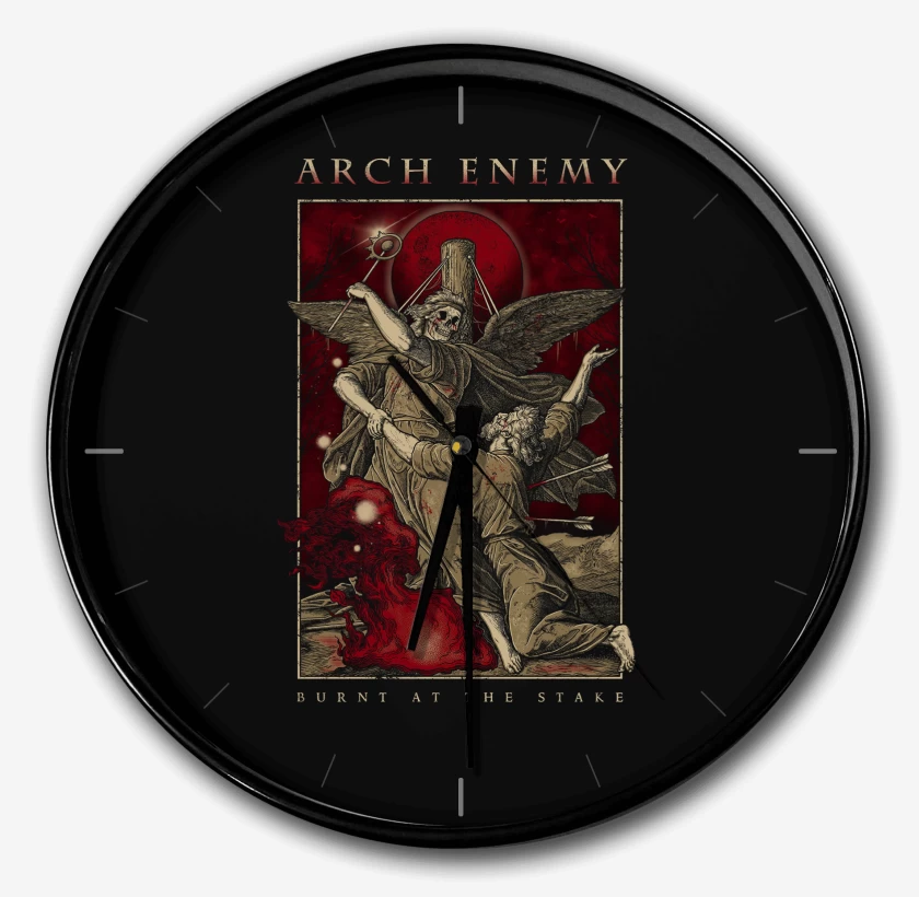 Reloj Negro de Arch Enemy Burnt At The Stage