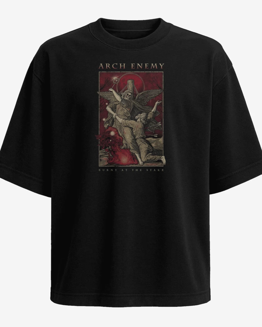 Polera Oversize Arch Enemy Burnt At The Stage