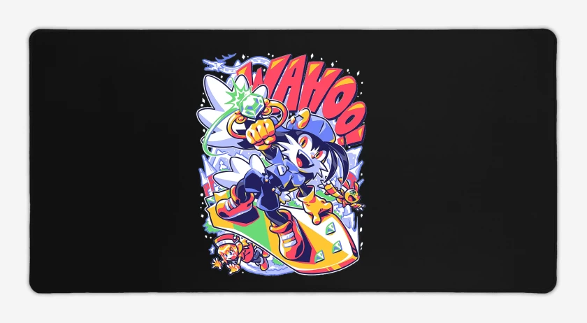 Mouse pad Gamer Negro de Klonoa