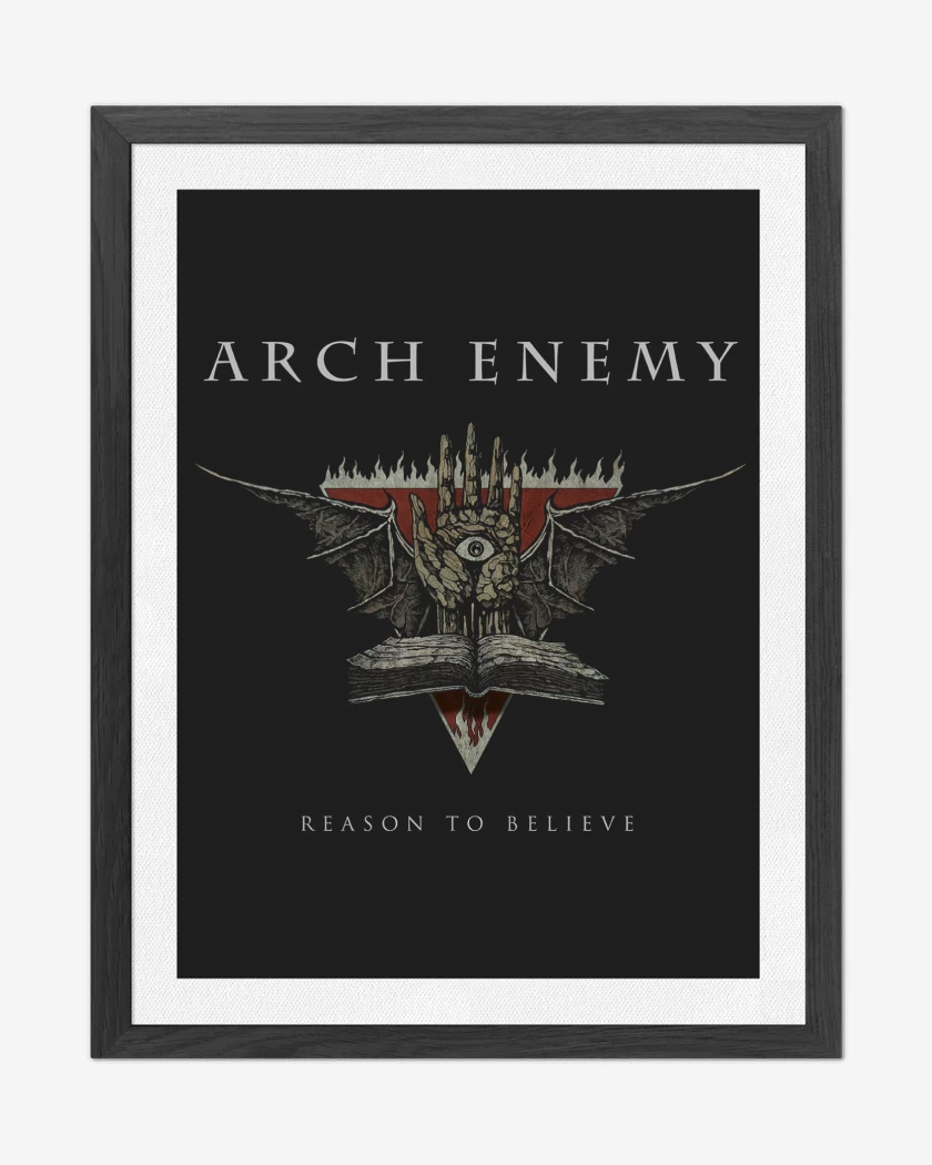Cuadro decorativo Negro de Arch Enemy Reason to Believe