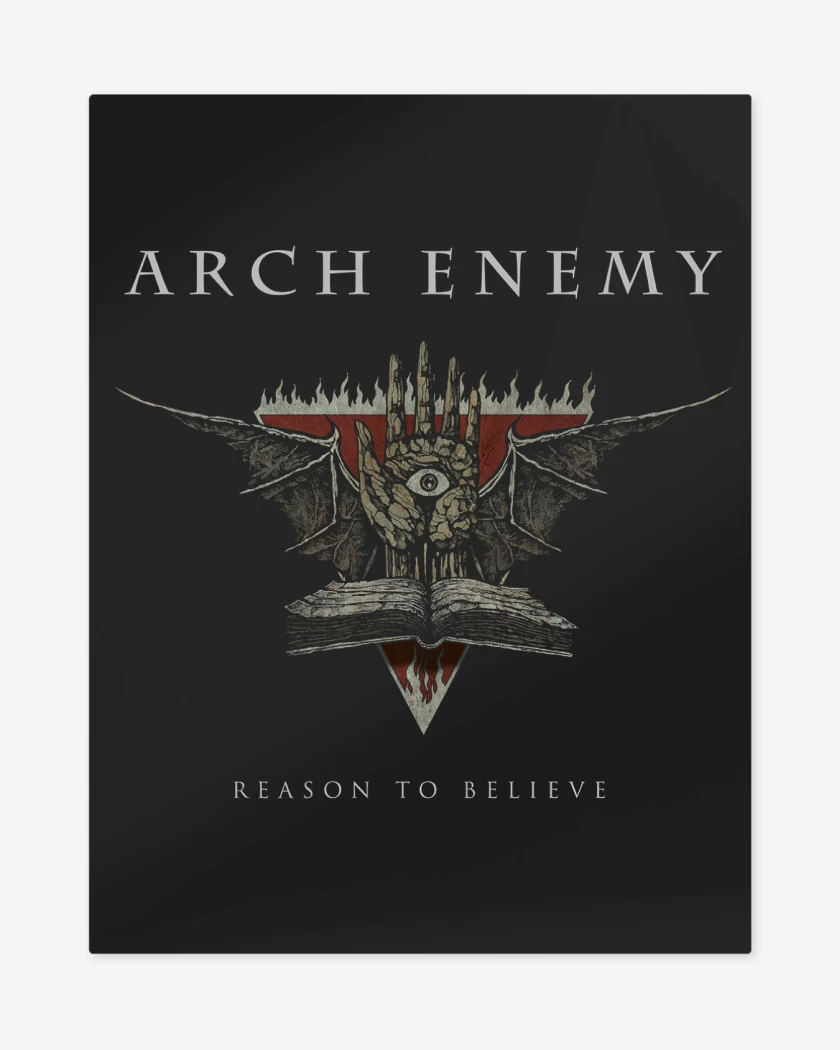 Print metalico Negro de Arch Enemy Reason to Believe