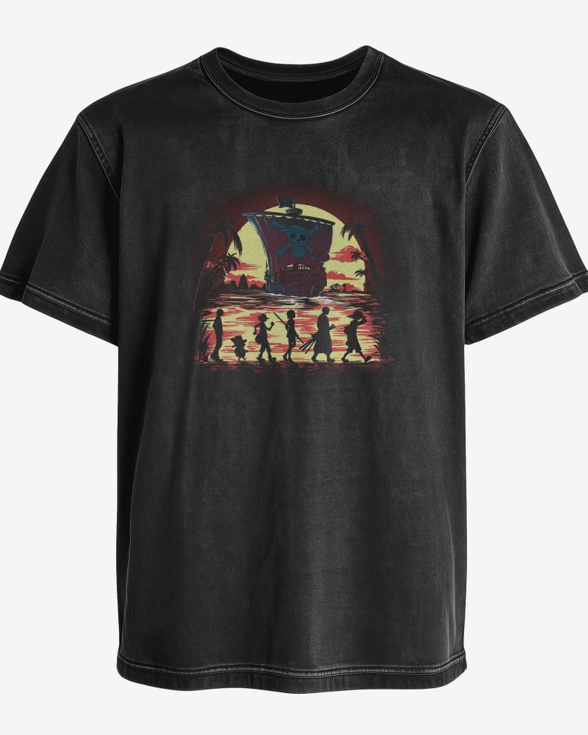 Polera desgastada Piratas de la Amistad