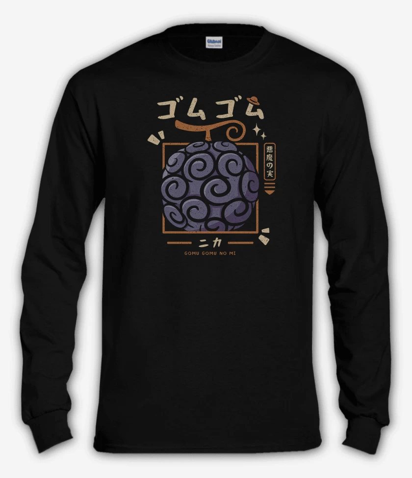 Polera manga larga Negro de One Piece Gumo Gumo