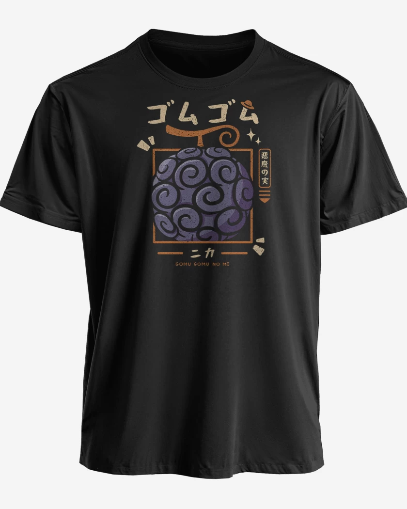 Polera premium Negro de One Piece Gumo Gumo