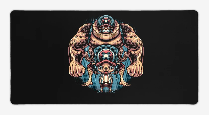 Mouse pad Gamer Negro de One Piece Super Chopper