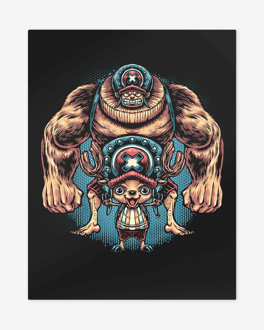 Print metalico Negro de One Piece Super Chopper