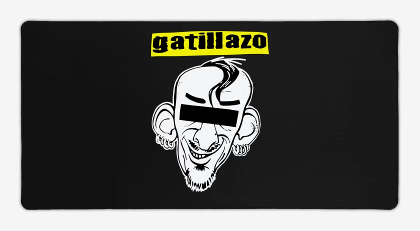 Mouse pad Gamer Negro de Gatillazo