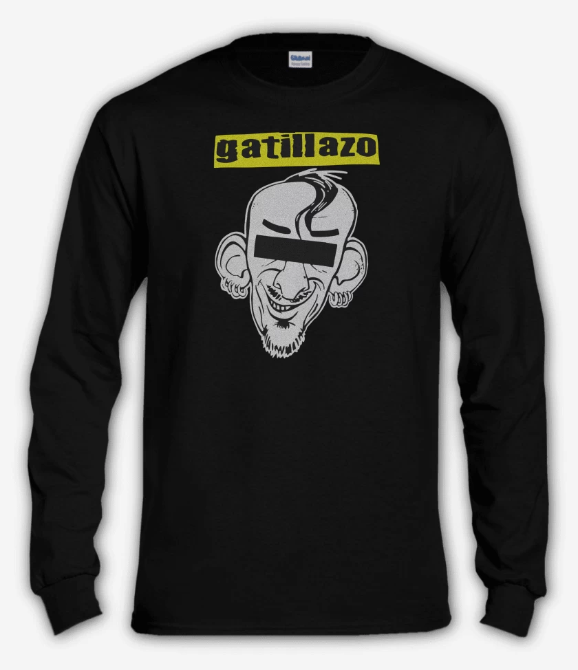 Polera manga larga Negro de Gatillazo