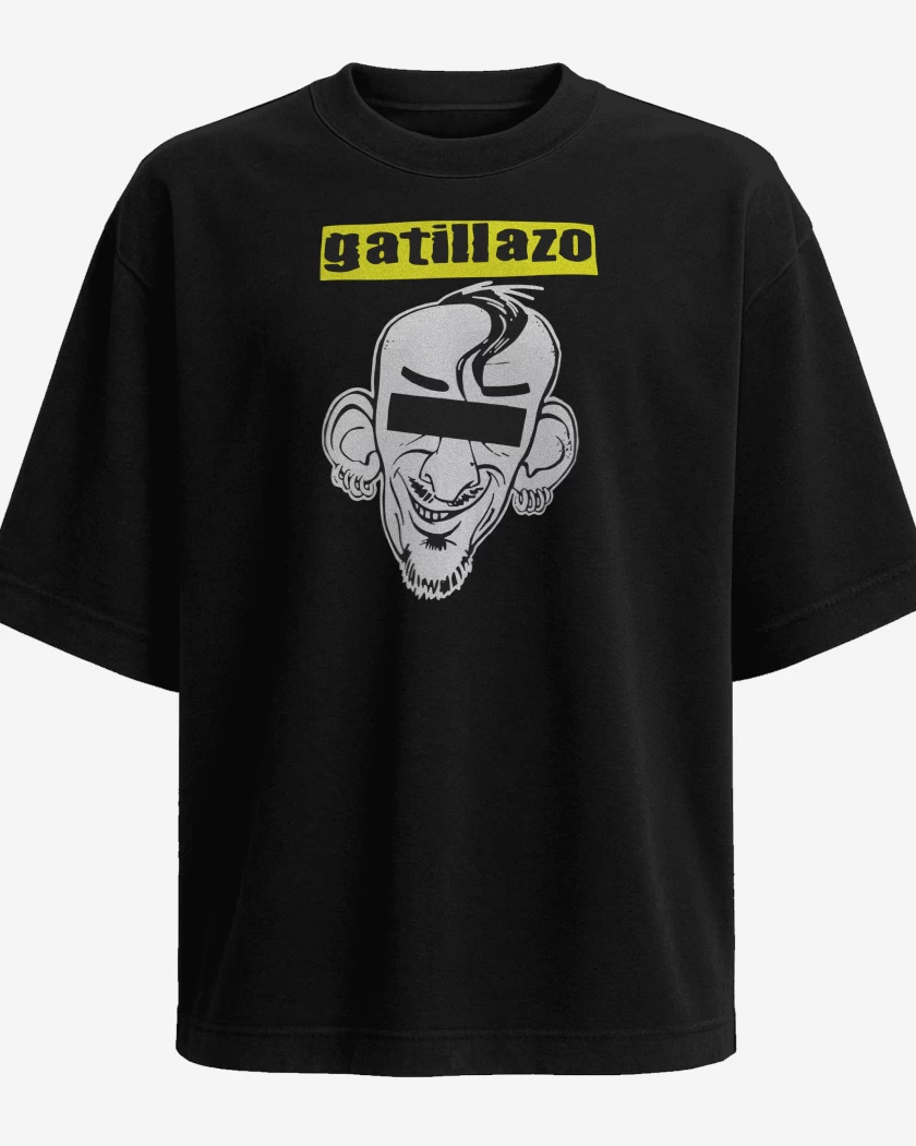 Polera Oversize Negro de Gatillazo