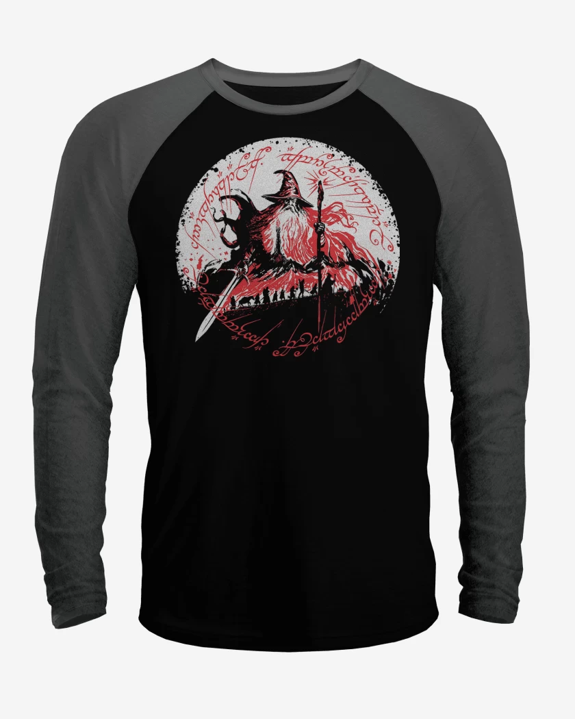 Polera Raglan Señor de los Anillos Gandalf Comunidad