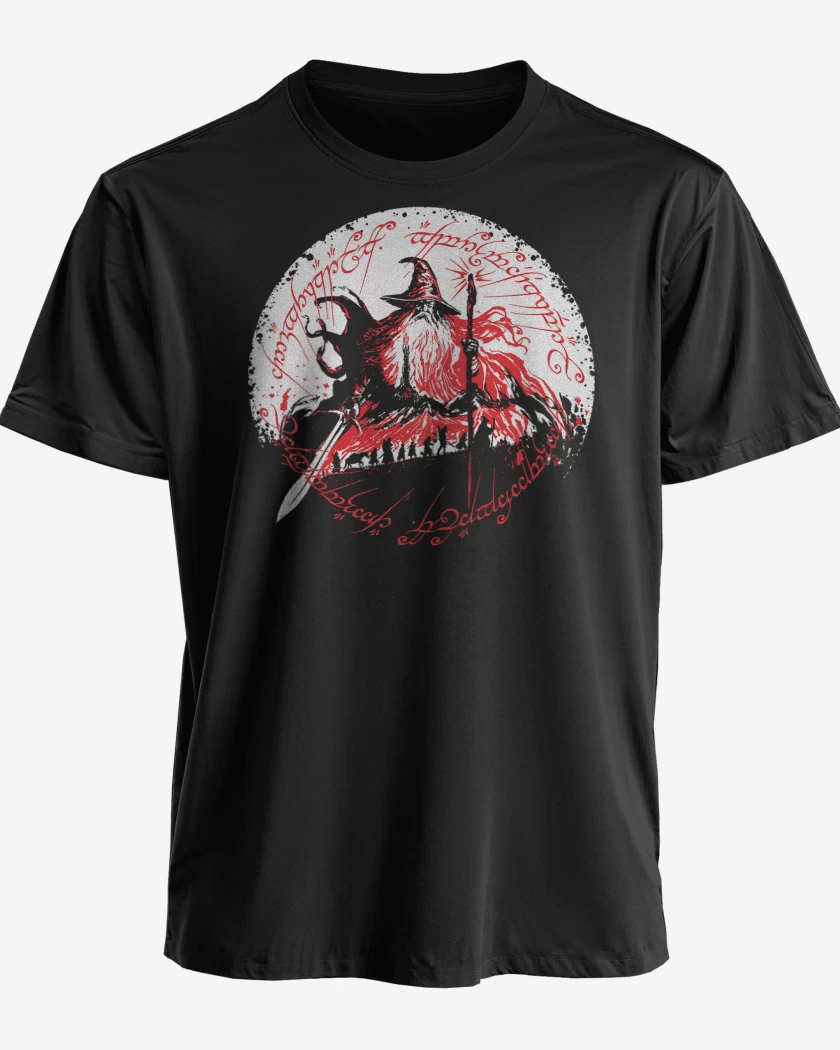 Polera premium Señor de los Anillos Gandalf Comunidad
