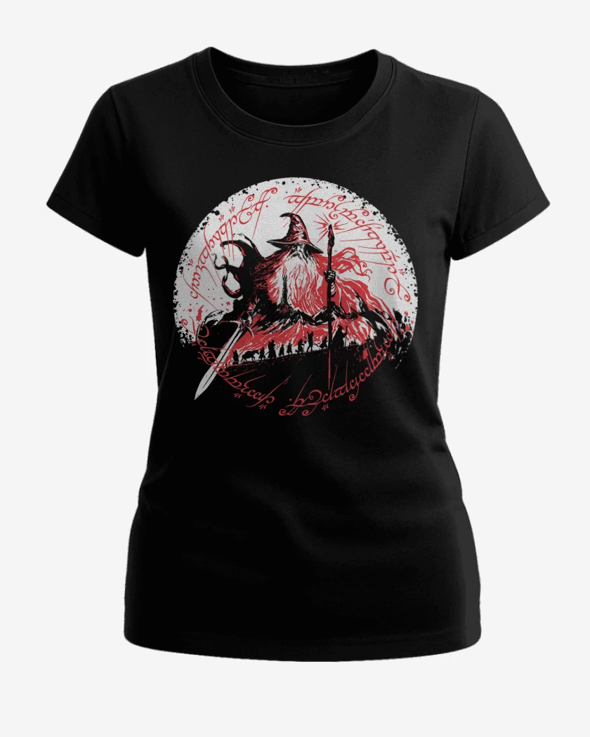 Polera de Mujer Señor de los Anillos Gandalf Comunidad
