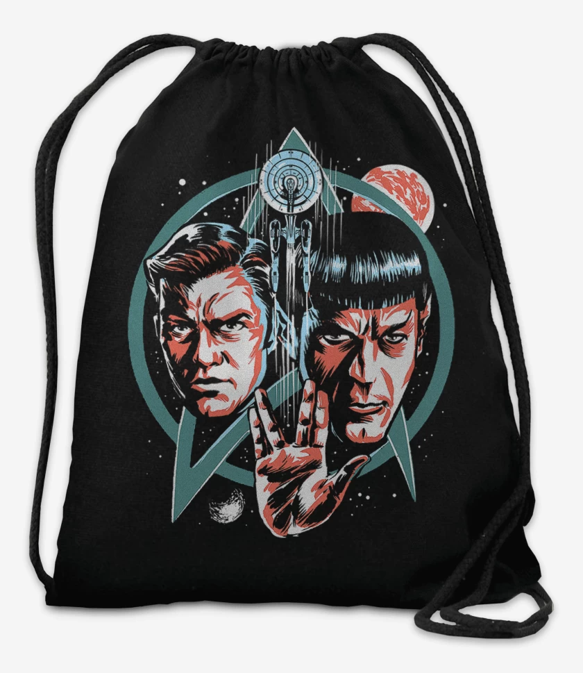 Mochila Negro de Star Trek Spock & Tiberius