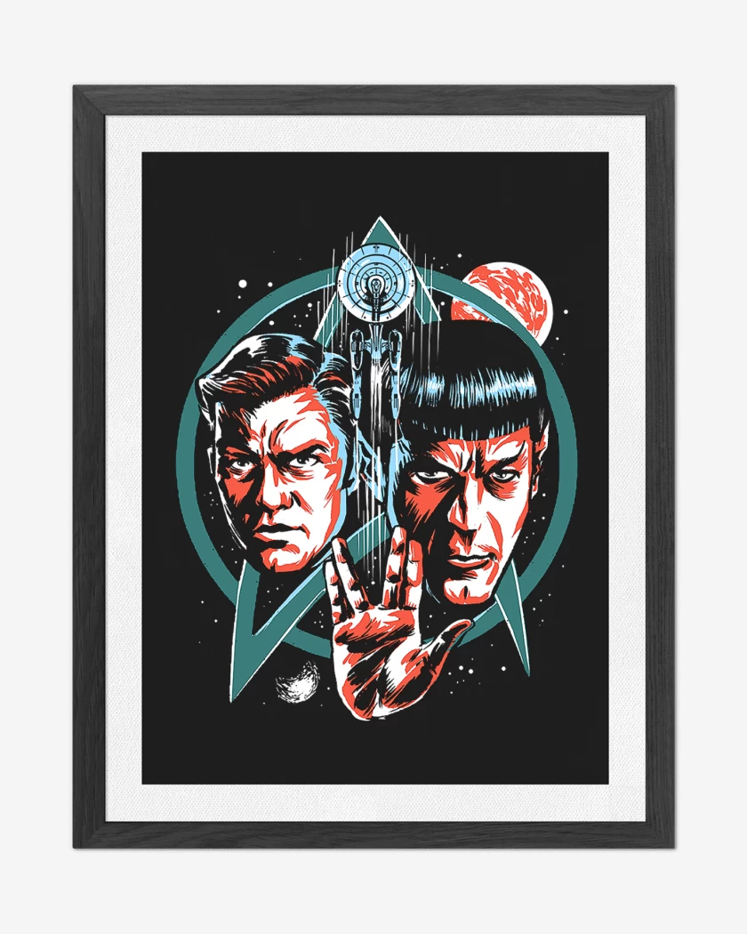 Cuadro decorativo Negro de Star Trek Spock & Tiberius