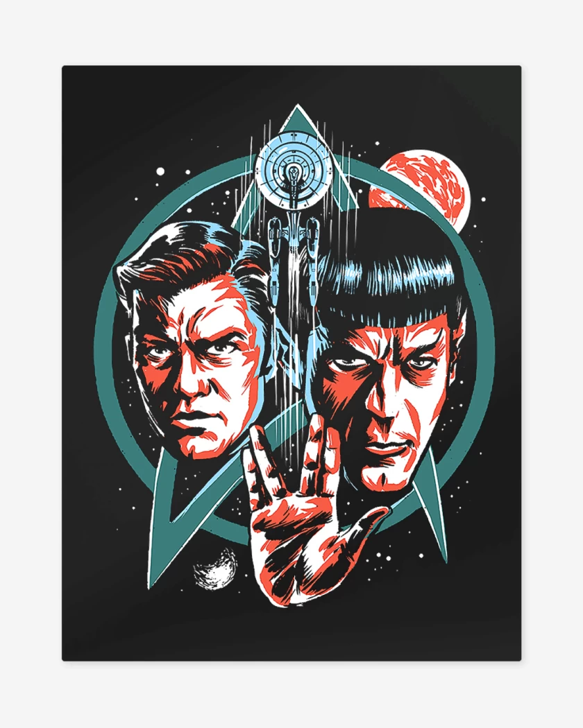 Print metalico Star Trek Spock & Tiberius