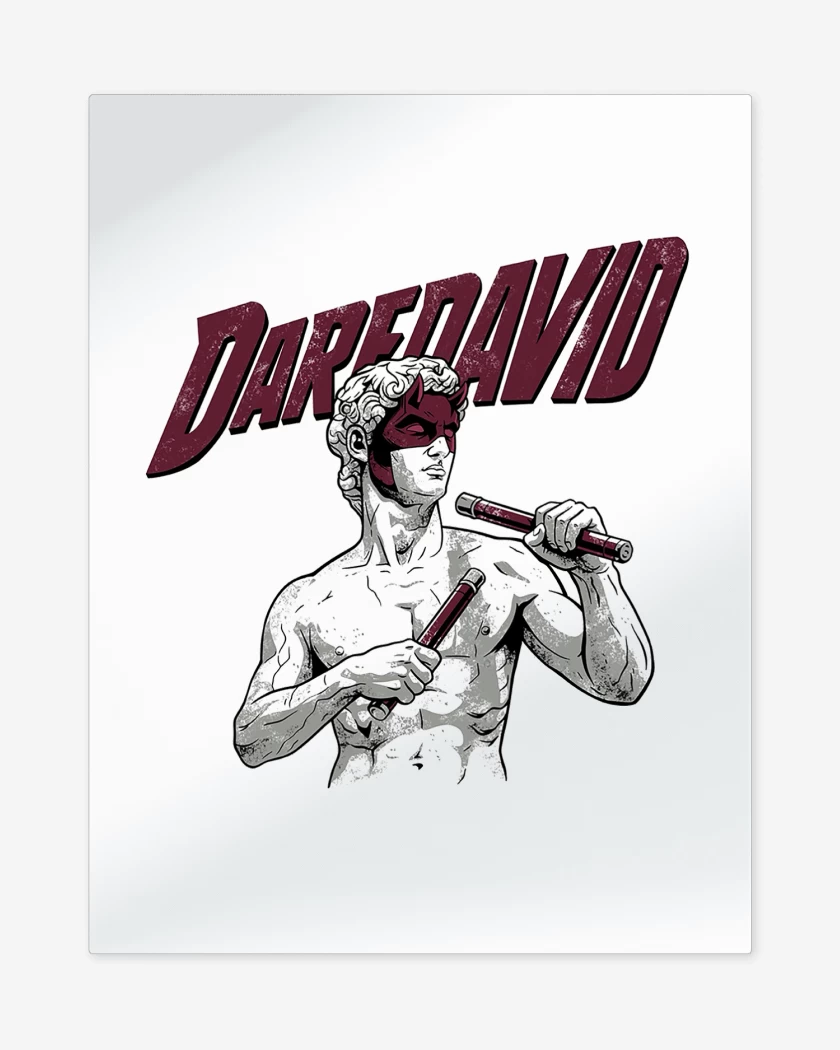 Print metalico Blanco de DareDavid