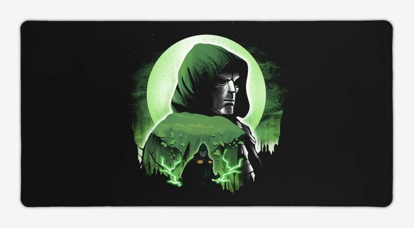 Mouse pad Gamer Negro de Doom Dr