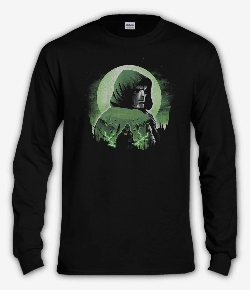 Polera manga larga Negro de Doom Dr