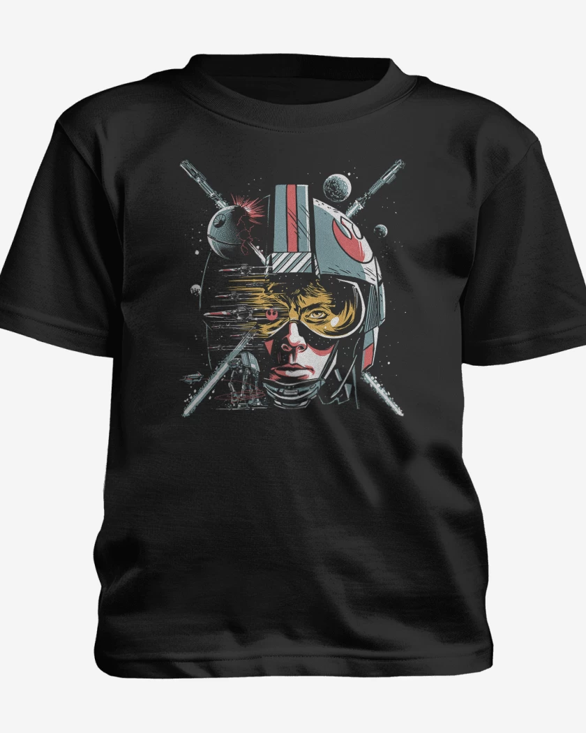 Polera de niño Negro de Luke Skywalker Star Wars