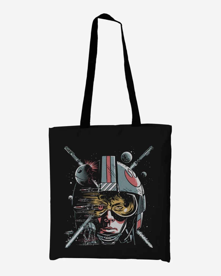 Totebag Negro de Luke Skywalker Star Wars