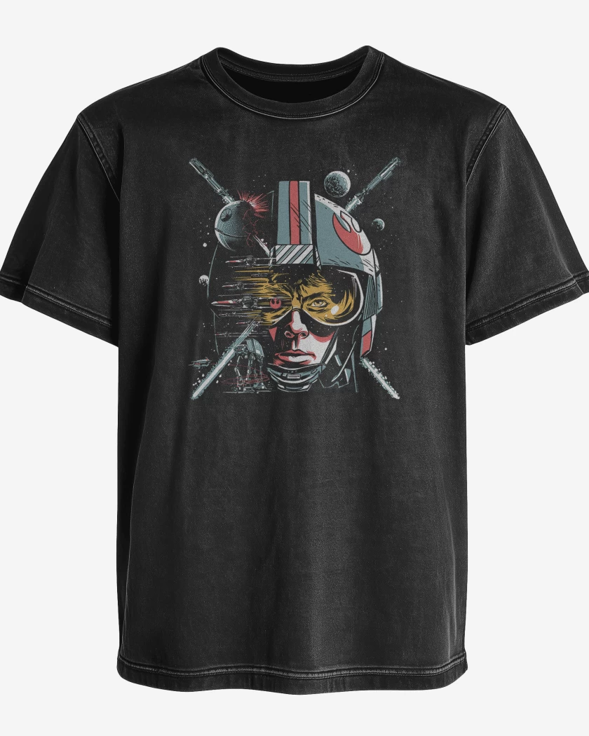 Polera desgastada Negro de Luke Skywalker Star Wars