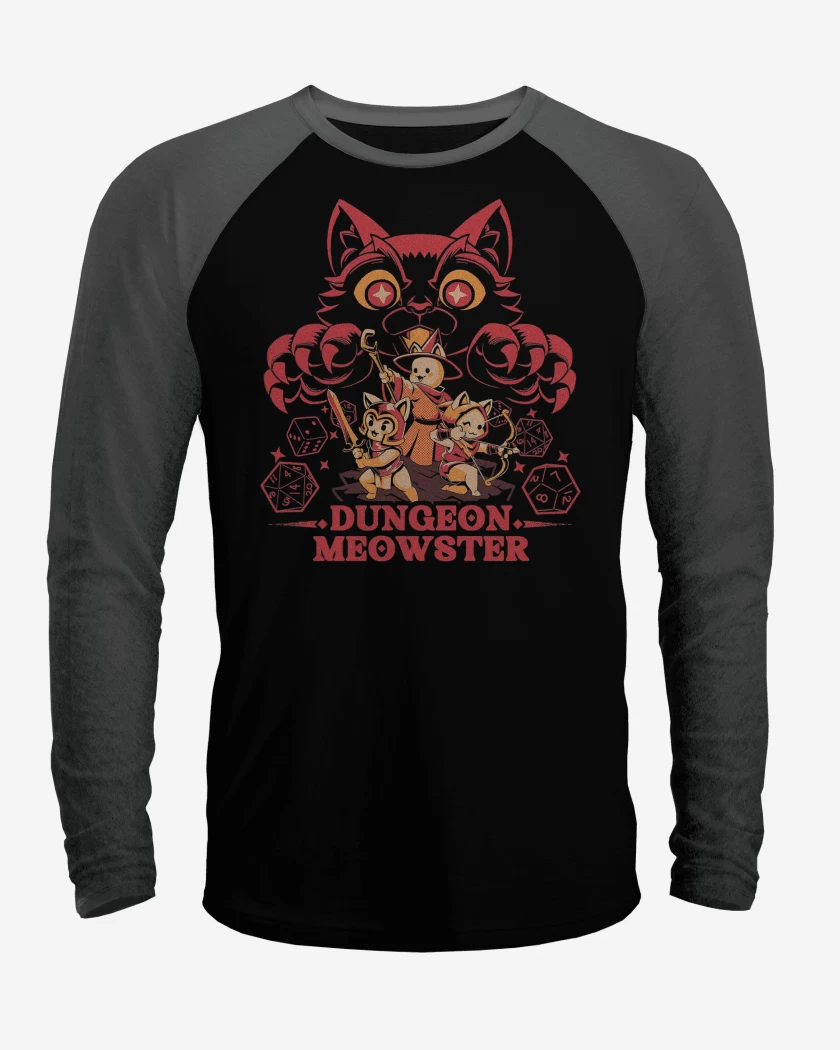 Polera Raglan Calabozo y Gatitos
