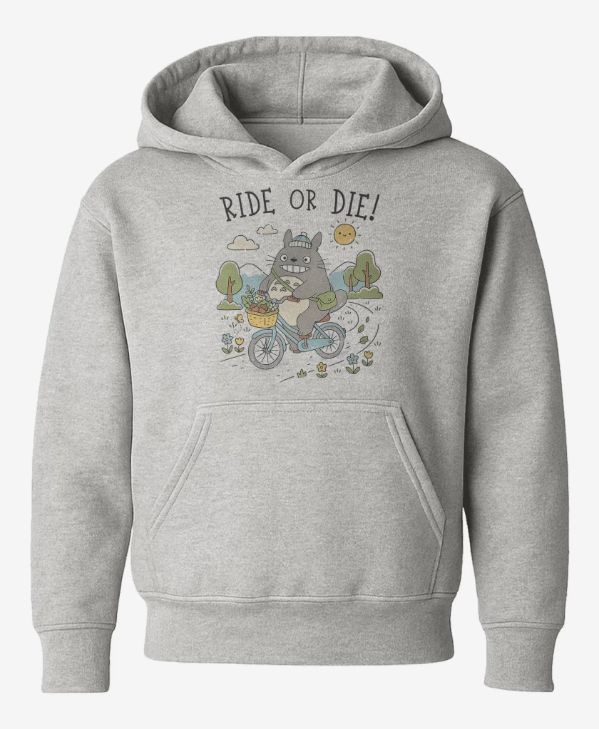 Poleron de niño Gris Melange de Pedalea o Muere Totoro