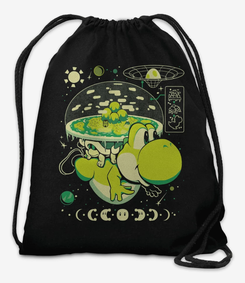 Mochila Negro de Yoshi Island Nintendo