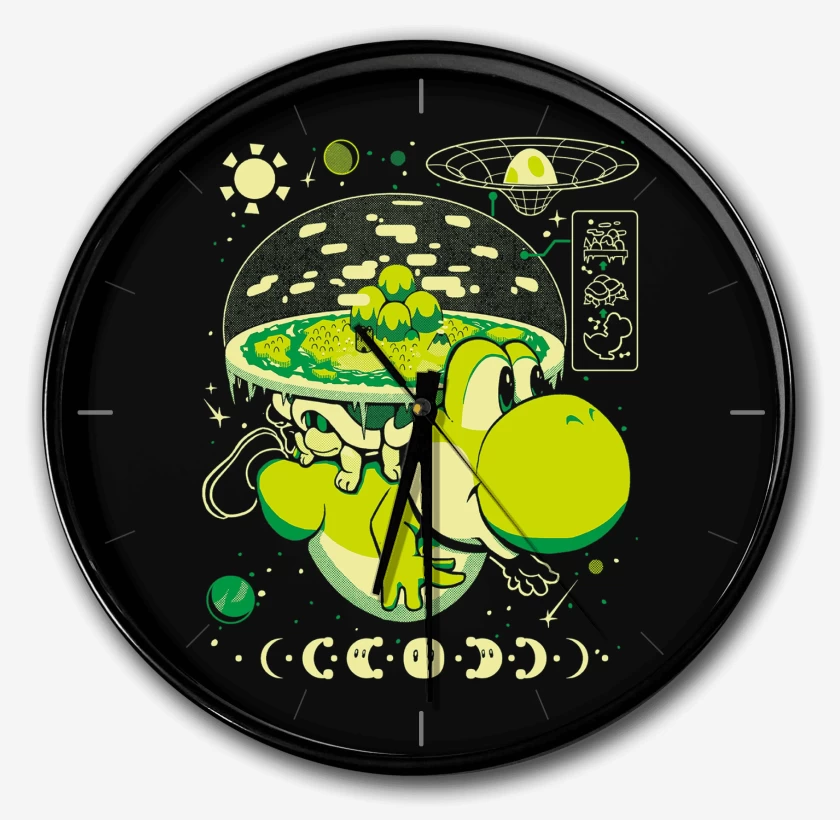 Reloj Negro de Yoshi Island Nintendo