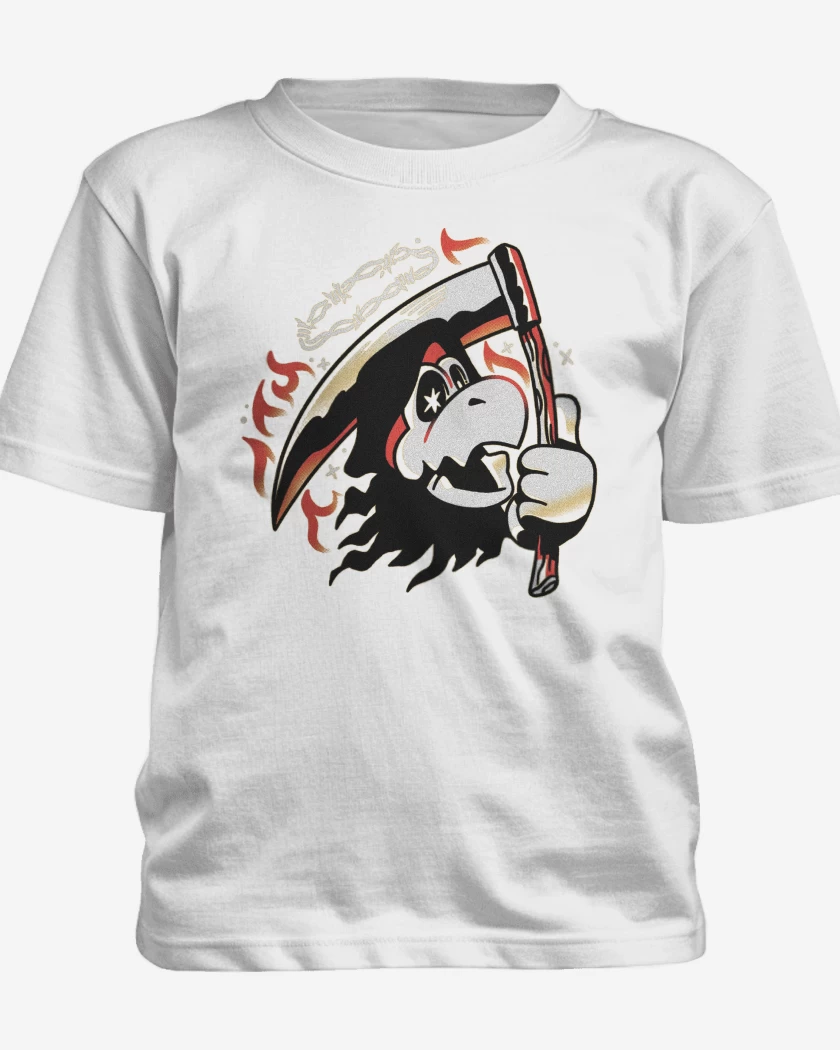 Polera de niño Blanco de Mario Bros Koopa Muerte