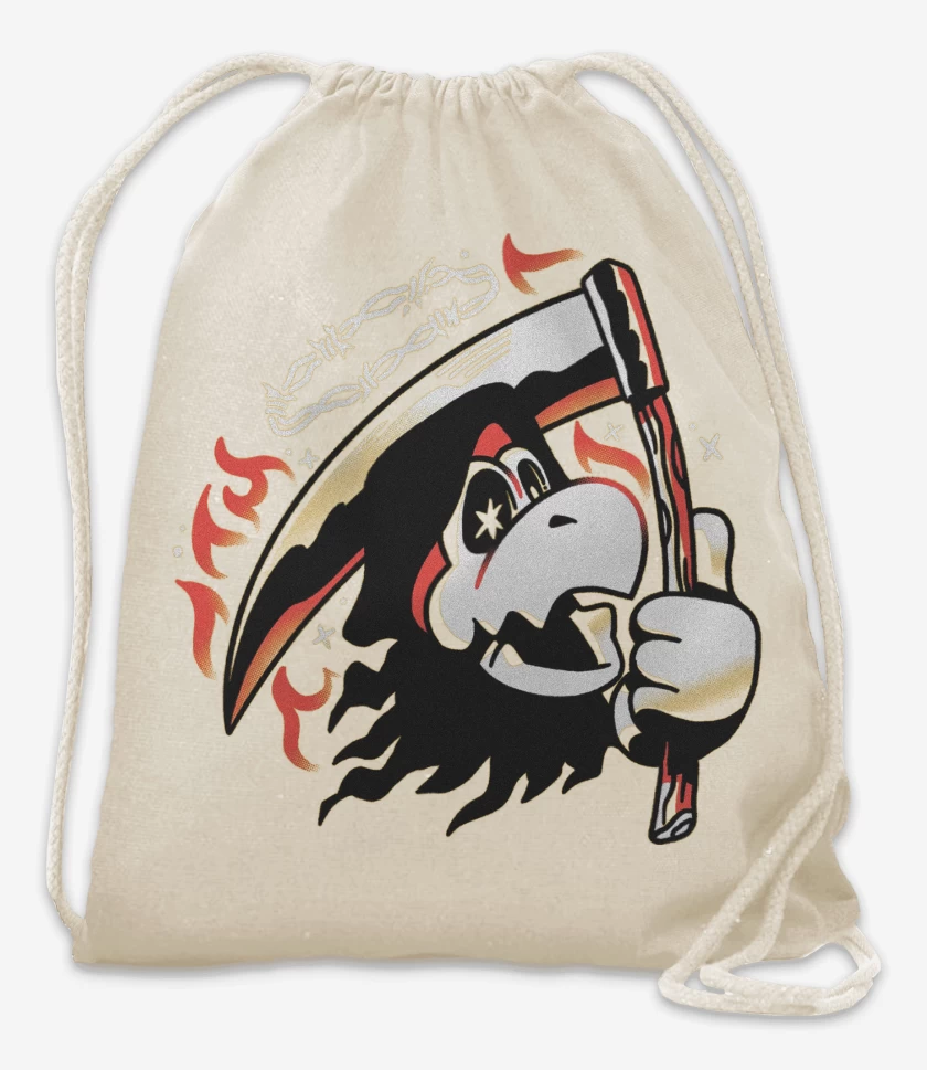 Mochila Blanco de Mario Bros Koopa Muerte