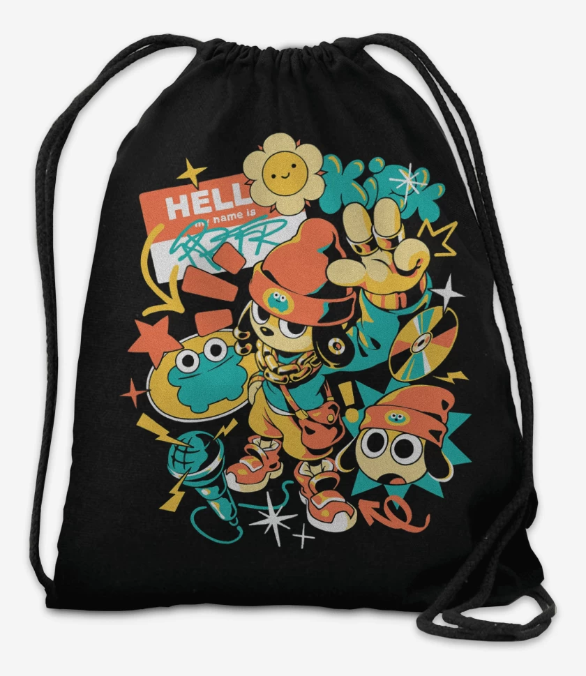 Mochila Negro de PaRappa the Rapper