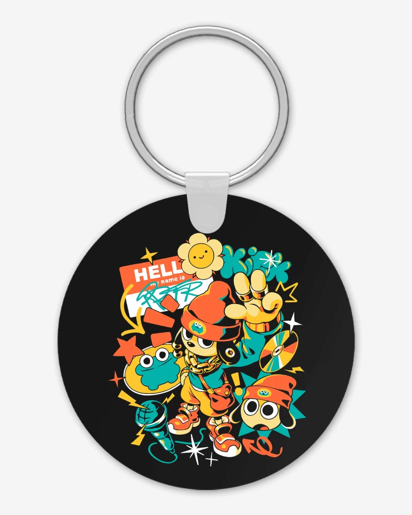 Llavero Negro de PaRappa the Rapper