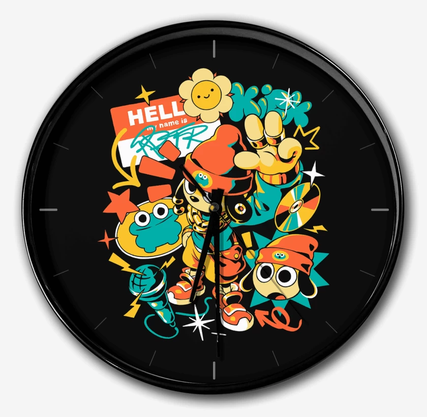 Reloj Negro de PaRappa the Rapper