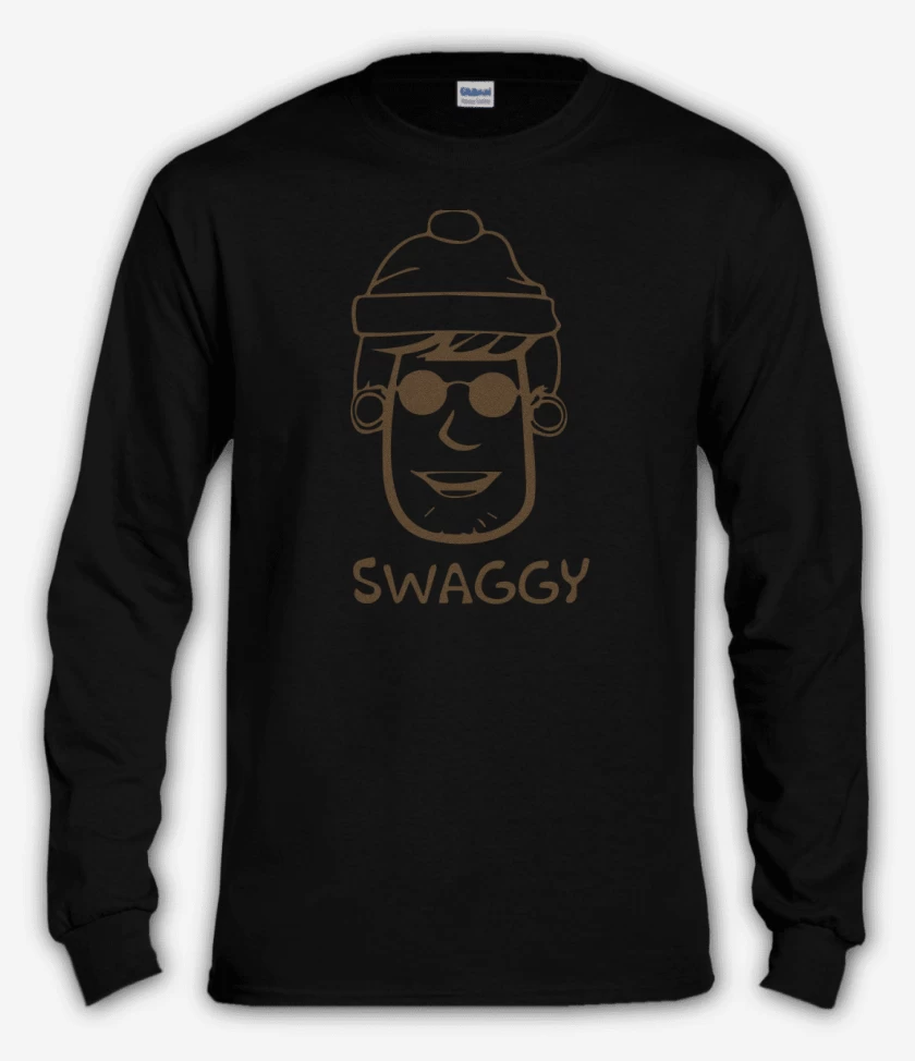 Polera manga larga Negro de Swaggy