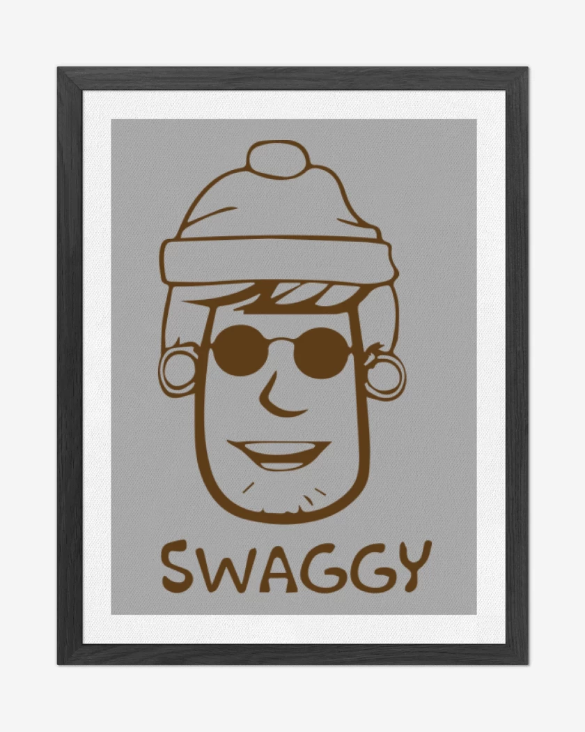 Cuadro decorativo Gris Melange de Swaggy