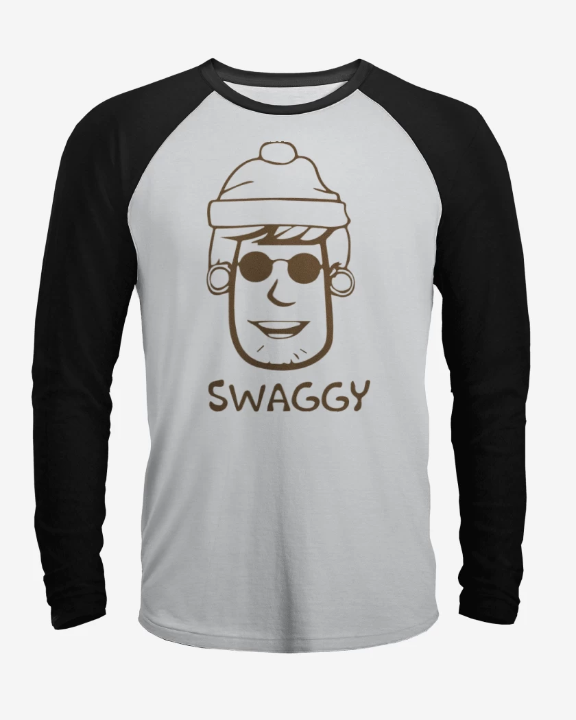 Polera Raglan Blanco / Negro de Swaggy