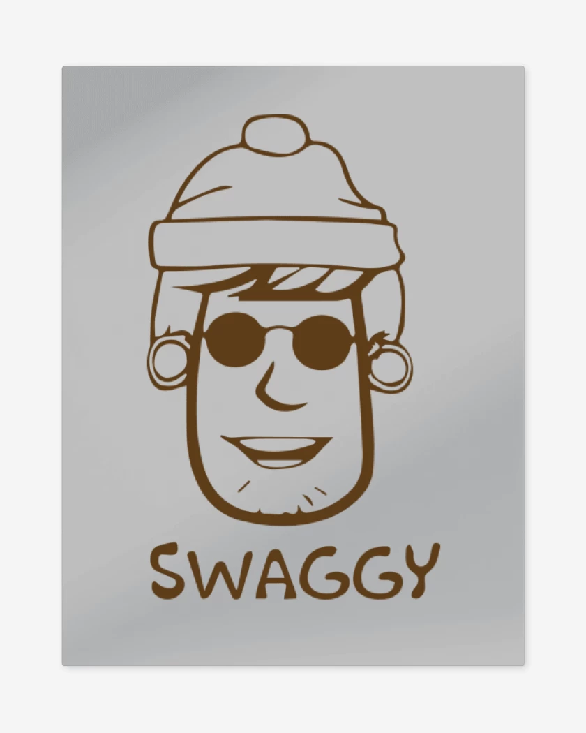 Print metalico Gris Melange de Swaggy