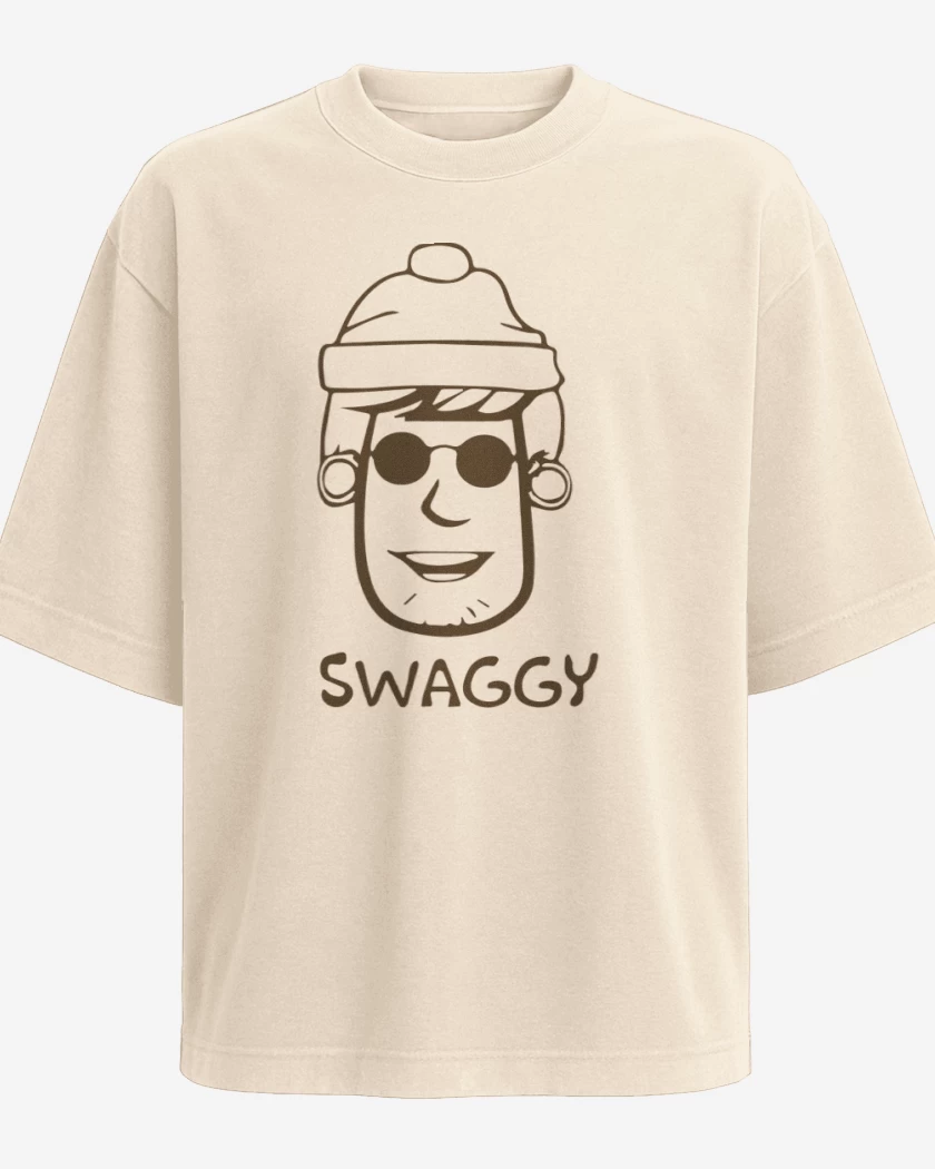 Polera Oversize Beige de Swaggy