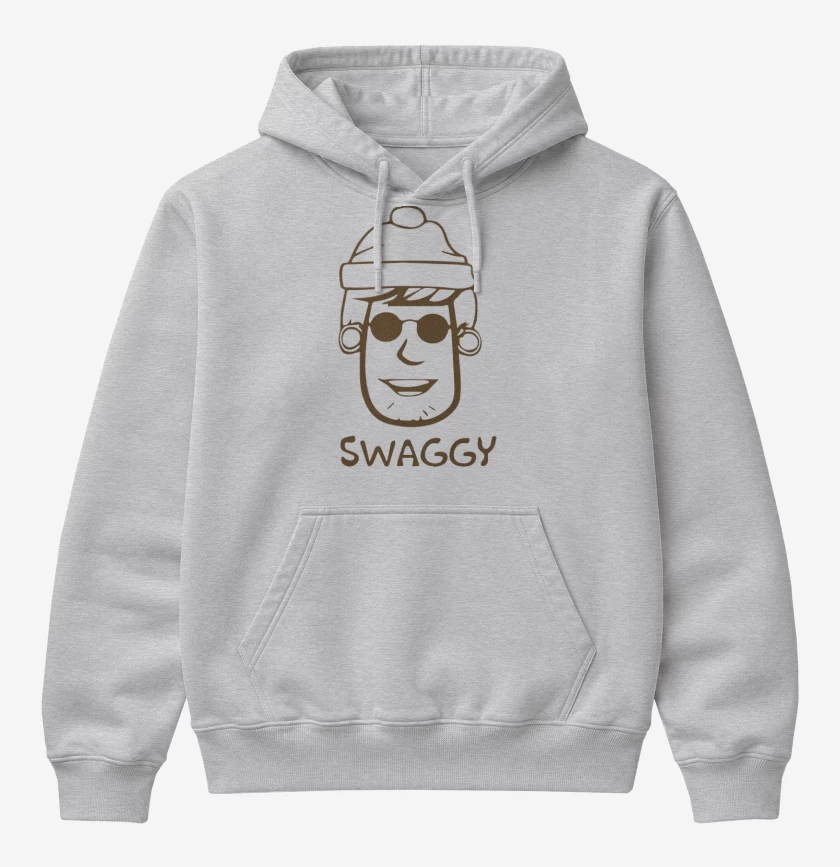 Poleron Canguro básico Gris Melange de Swaggy