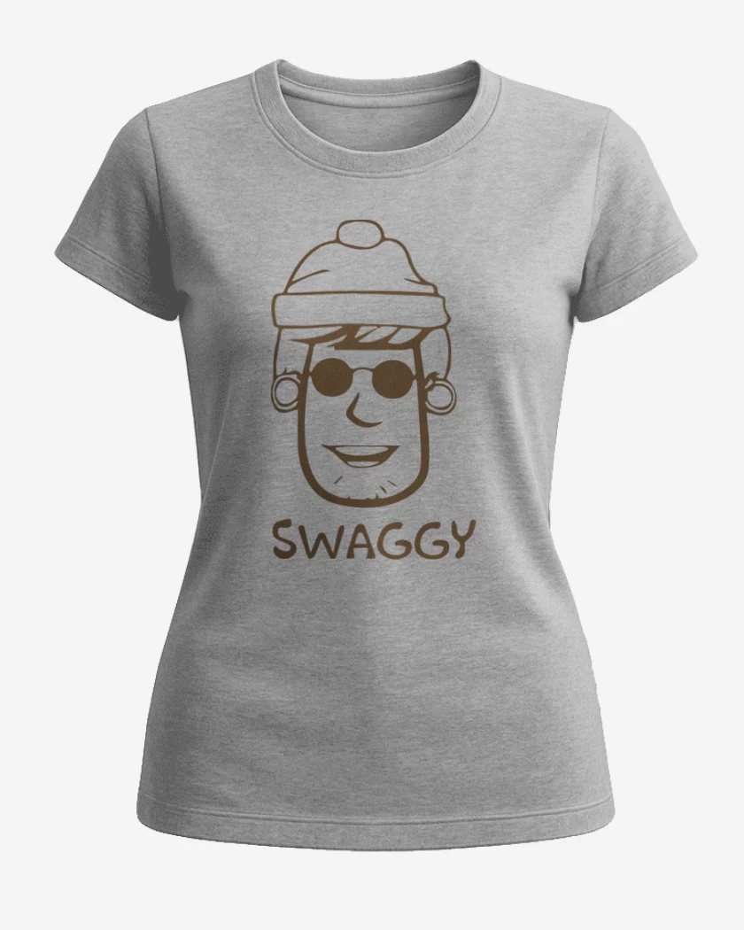 Polera de Mujer Gris Melange de Swaggy