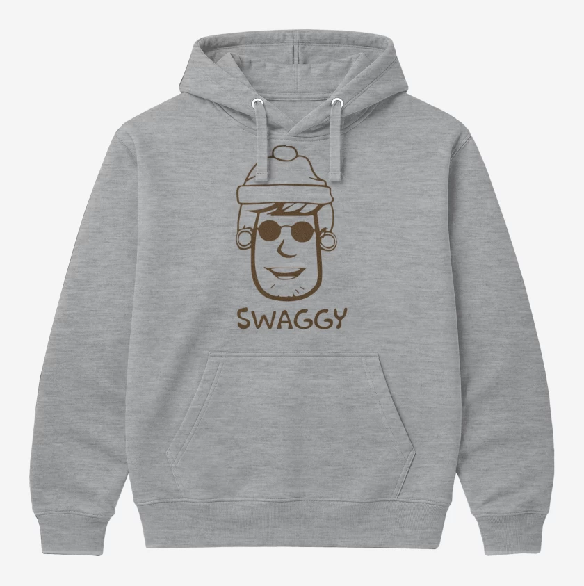 Polerón Canguro Gris Melange de Swaggy